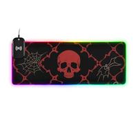 Halloween Horror Red Skull Wirel Charging Glowing Cute Mouse pad Wearable Writing 35.4 x 15.7 in Gaming Mouse mat