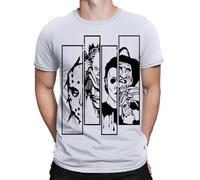 Halloween Horror Scary Spooky Film Movie Character Creepy Mens T-Shirts #TA-137 White M