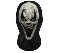 Halloween Horror Scream Mask, Ghost Face Mask Latex Horror Creepy Face Mask Halloween Costume Carnival Cosplay Party Props Covering for Kids & Adults-D