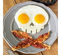 Halloween Horror Skull Fried Egg Mold, Funny Breakfast Omelette Egg Molds, Food-Grade Silicone Skeleton Cooking Mold, Ghost Pancake Maker Eggs Holder, DIY Kitchen Gadget (Skull)