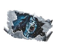 Halloween Horror Stickers - PVC Zombie Floor Decals | Oversized Removable Graphic With Realistic Scary Artwork, Decorative Wall And Ground For Haunted Houses Living Rooms Fright Night Event Decoration