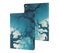 Halloween Horror Tree Pumpkins Moonlight Slim Protective Case Auto Wake Sleep Cover Kickstand Compatible with ipad 2017/2018/Air1/Air2 (9.7in)