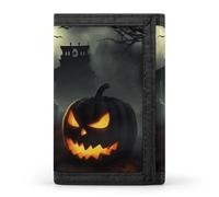 Halloween Horror Wallet,Credit Card Holder,Three-fold Wallet for Passport Covers, Purse Passport Bag for Men Women