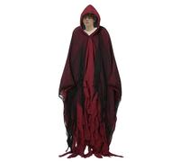 Halloween Horror Zombie Cape, Vampire Cosplay Prop Scary Black Cape,Gothic Horror Zombie Tattered Hooded Capes,Mysterious And Horror Dress Up Cape Props, Renaissance Ghost Cloak Tattered Hooded Cape
