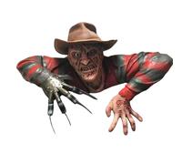 Halloween Horrorfilm A Nightmare on Elm Street Freddy Krueger Figur Dekor（Habe einen Hut）