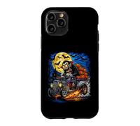 Halloween Hotrod Vampire Pumpkin Moon Vintage Monster Case for iPhone 11 Pro
