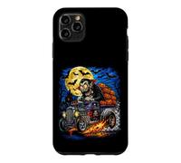 Halloween Hotrod Vampire Pumpkin Moon Vintage Monster Case for iPhone 11 Pro Max
