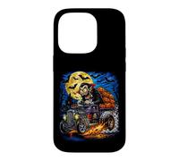Halloween Hotrod Vampire Pumpkin Moon Vintage Monster Case for iPhone 14 Pro