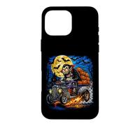 Halloween Hotrod Vampire Pumpkin Moon Vintage Monster Case for iPhone 16 Pro Max
