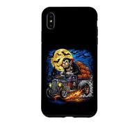 Halloween Hotrod Vampire Pumpkin Moon Vintage Monster Case for iPhone XS Max