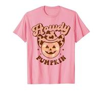 Halloween Howdy Pumpkin Disco Cowgirl Hat Spooky Nashville T-Shirt