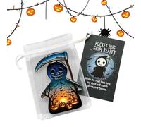 Halloween Hugs Cards - Cute Comfort Cards | Ghost Bat Crow Death God Inspirational Keepsake for Graduates Team Incentives Adults Colleagues Students Teens Travel Holiday