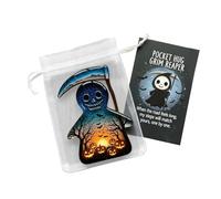 Halloween Hugs Cards, Cute Comfort Cards, Inspirational Comforting Souvenir Ghost Bat Crow Death God for Halloween Travel Adults Kids Teens Students Graduates Colleagues Employees