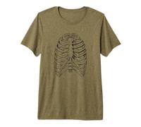 Halloween Human Anatomy Skeleton Ribcage Premium T-Shirt