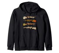 Halloween Hunting Rifle Hunter Ghost Pumpkin Zombie Mummy Zip Hoodie