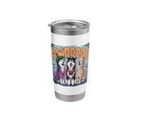 Halloween Huskies Funny Siberian Husky Stainless Steel Insulated Tumbler
