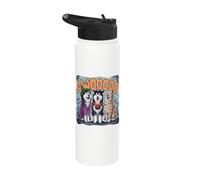 Halloween Huskies Funny Siberian Husky Stainless Steel Insulated Water Bottle