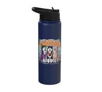 Halloween Huskies Funny Siberian Husky Stainless Steel Insulated Water Bottle