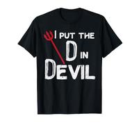 Halloween I Put D in Devil Fork Funny Costume Men Women T-Shirt