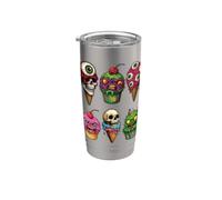 Halloween Ice Cream & Cupcake Monsters Funny Horror Scary Stainless Steel Insulated Tumbler