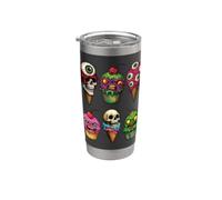 Halloween Ice Cream & Cupcake Monsters Funny Horror Scary Stainless Steel Insulated Tumbler