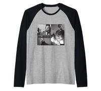 Halloween II Michael Myers and Dr Loomis Fire Raglan Baseball Tee