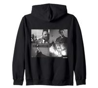 Halloween II Michael Myers and Dr Loomis Fire Zip Hoodie