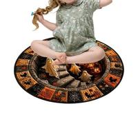 Halloween Illusion Rug Haunted Optical Effect Carpet Abstract