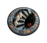 Halloween Illusion Rug Witch Hat Ghost Abyss Illusion Carpet Rug