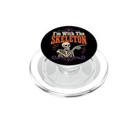Halloween I'm With The Skeleton Matching Couple Costume PopSockets PopGrip for MagSafe