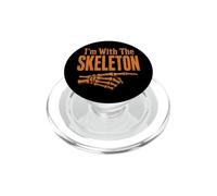 Halloween I'm With The Skeleton Matching Couple Costume PopSockets PopGrip for MagSafe