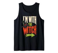 Halloween I'm with The Witch Couple Matching Men Witchy Tank Top