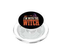 Halloween I'm With The Witch Funny Couples Matching Arrow PopSockets PopGrip for MagSafe