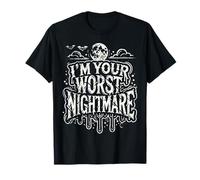Halloween I'm Your Worst Nightmare Spooky Design T-Shirt
