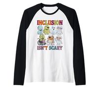 Halloween Inclusion Isn’t Scary Monsters Diversity Awareness Raglan Baseball Tee