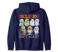 Halloween Inclusion Isn’t Scary Monsters Diversity Awareness Zip Hoodie