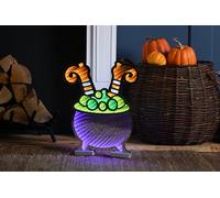 Halloween Infinity Witches Cauldron With Legs - 40cm