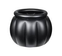 Halloween Inflatable Cooler - Cauldron Shape Large Capacity Co0ler Container, 22x18 Inch Black Candy Storage Bin | Ideal For Dining Room BBQ Beach Picnic Kitchen Party Outdoor Gatherings