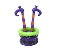 Halloween Inflatable Cooler Cauldron, Witch Legs Drink Cooler, Halloween Pvc Inflatable Witch Ice Bucket for Indoor Outdoor Party