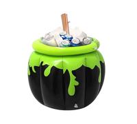 Halloween Inflatable Cooler, Inflatable Cauldron Kettle Halloween Cooler, Blow Up Ice Bucket Party Supplies for Pool Float Garden Backyard Haunted House