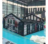 Halloween Inflatable Haunted House Maze for Team Building and Outdoor Games