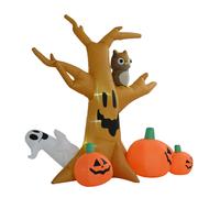 Halloween Inflatable Tree W/Pumpkins LED Lights