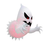 Halloween Inflatables Outdoor Decorations - Halloween Inflatable Decoration Ghost Broke Out From Window, Spooky Halloween Ghost Inflatables Built-in LEDs