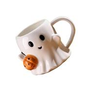 Halloween Innovative Ghost Mug 600ml Lovely Cartoon Style Ceramic Cup Hot Drink Lover Ceramic Ghost Pumpkin Mug