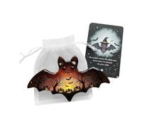 Halloween Inspirational Cards,Halloween Charm with Supportive Cards - Collectible Keepsake for Kids Birthday Classroom Coworkers Study School Family Adults