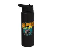 Halloween is A Vibe Spooky Haunted Mansion Stainless Steel Insulated Water Bottle