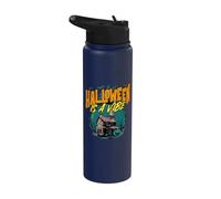 Halloween is A Vibe Spooky Haunted Mansion Stainless Steel Insulated Water Bottle