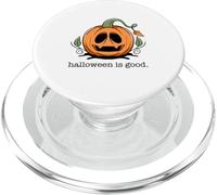 Halloween is Good and Life Spooky Pumpkin Ghouls Halloween PopSockets PopGrip for MagSafe