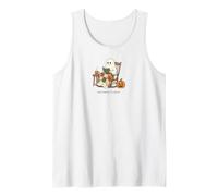 Halloween is Good Cozy Ghost Reading Book Pumpkin Fall Lover Tank Top