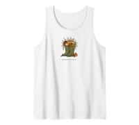 Halloween is Good Farm Rain Boots Pumpkins Cozy Fall Autumn Tank Top